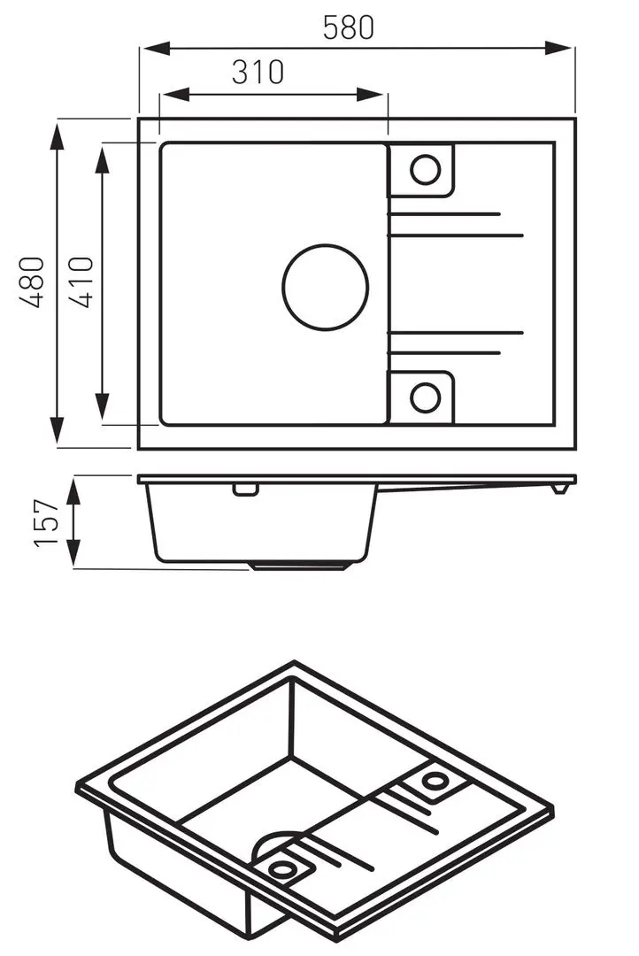 Мойка Ferro DRGM48/58GA (Gray)