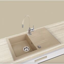 Chiuveta + baterie Ferro Zumba BZA4P + Mezzo II DRGM48 (Sand/Beige) Thumb