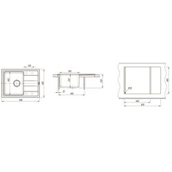 Кухонная мойка Florentina Combi 650 (Jasmine) Thumb