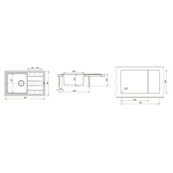 Кухонная мойка Florentina Combi 780 (Jasmine) Thumb