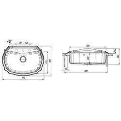 Кухонная мойка Florentina Emiliya 770 (Jasmine) Thumb