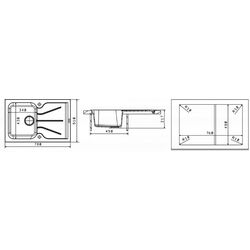 Chiuveta Florentina Gattinara 780 (Brown) Thumb