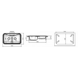 Кухонная мойка Florentina Krit 860 (Black) Thumb