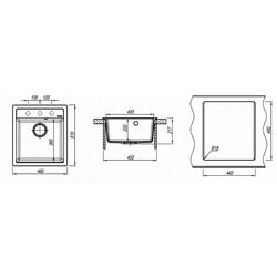 Chiuveta Florentina Lipsi 460 (Anthracite) Thumb