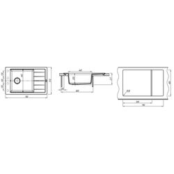 Chiuveta Florentina Lipsi 780P (Champagne) Thumb