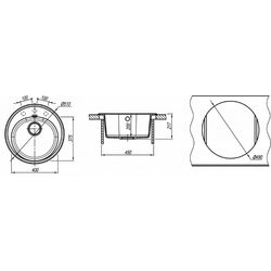 Chiuveta Florentina Lotos-510 (Champagne) Thumb