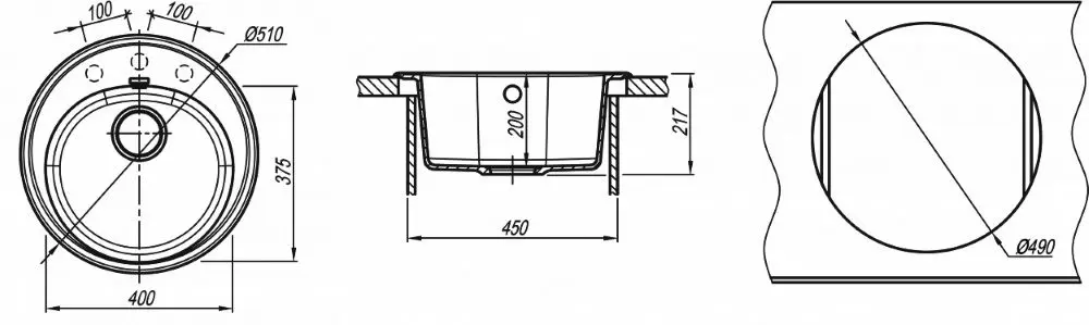 Chiuveta Florentina Lotos-510 (Jasmine) - 2