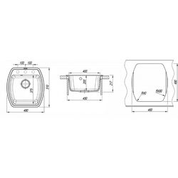 Chiuveta Florentina Nire 480 (Mocco) Thumb