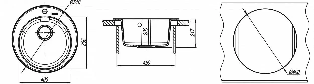 Кухонная мойка Florentina Nikosia (Anthracite) - 2