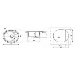 Chiuveta Florentina Rodos 580 (Jasmine) Thumb
