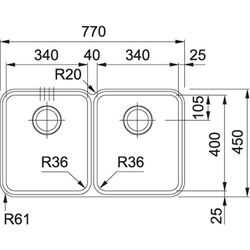 Chiuveta Franke Aton ANX 120 (Inox) Thumb