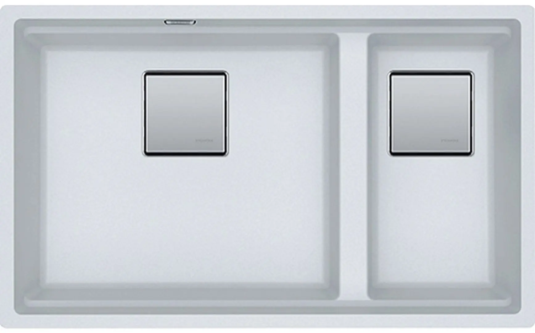 Chiuveta Franke Kubus 2 KNG 120 Fragranite (Bianco)