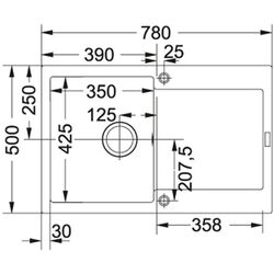 Мойка Franke Maris MRG 611-78 Fragranite (Oyster) Thumb