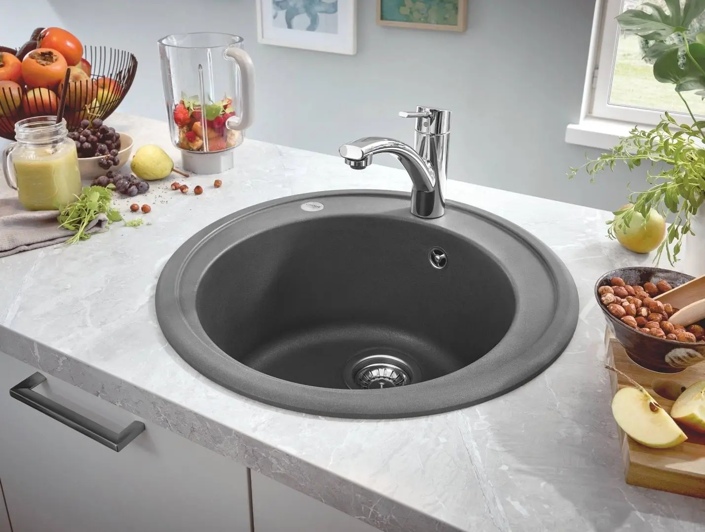 Chiuveta Grohe K200 31656AT0 (Gray Granite)