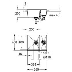 Chiuveta Grohe K500 31648AP0 (Granite Black) Thumb
