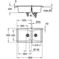 Chiuveta Grohe K700 31658AT0 (Granite Gray) Thumb