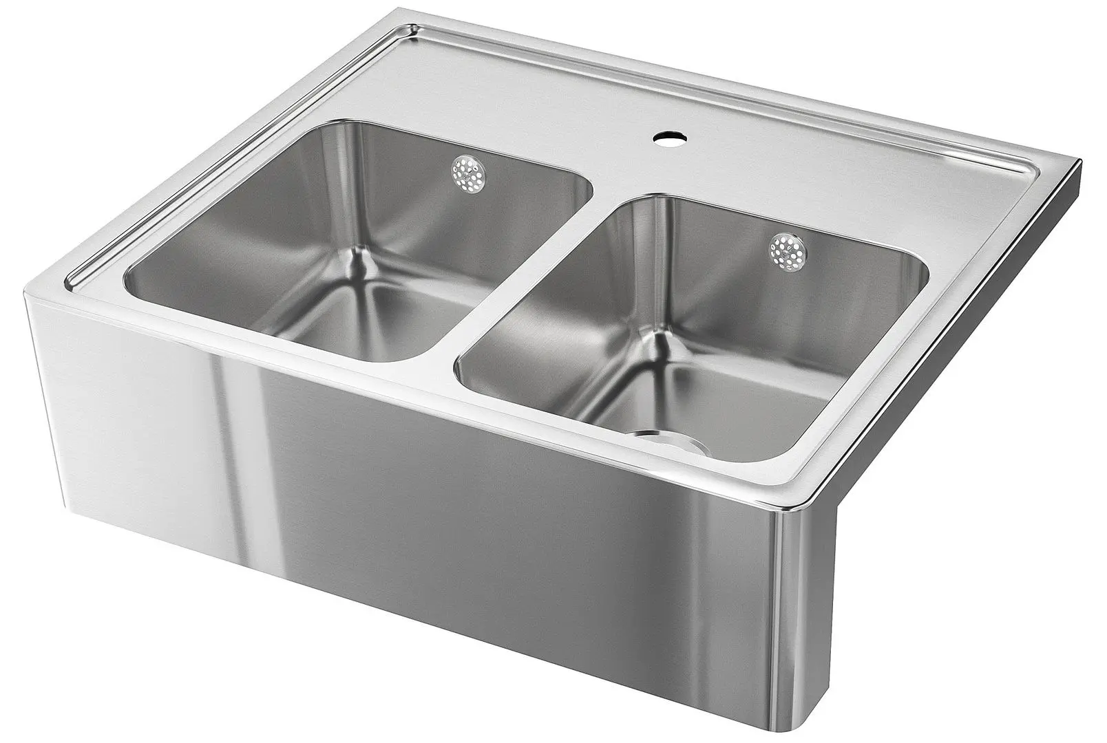 Chiuveta Ikea Bredsjon 2 cuve/front vizibil 80x69 (Inox)