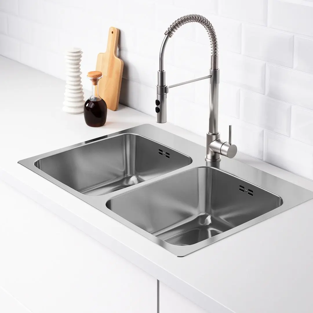 Chiuveta Ikea Langudden 2 cuve 75x53 (Inox)