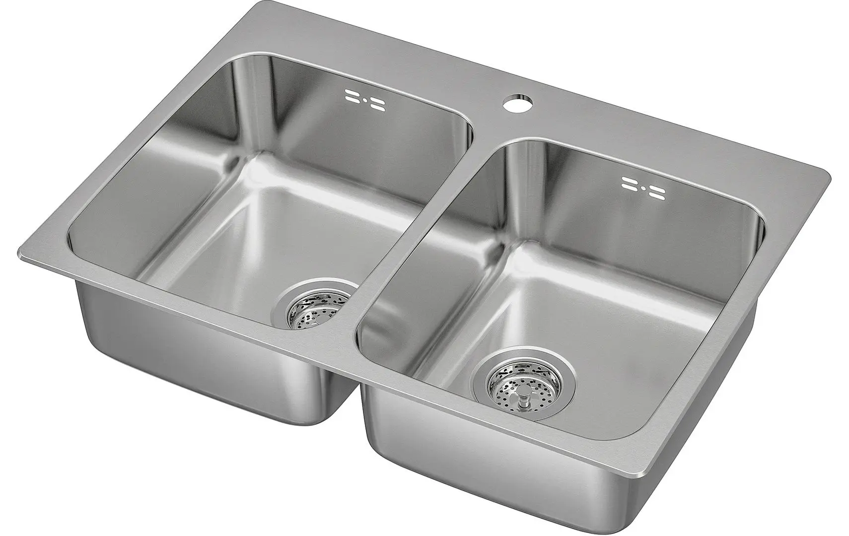 Chiuveta Ikea Langudden 2 cuve 75x53 (Inox)