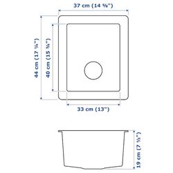 Chiuveta Ikea Norrsjon 1 cuva 37x44 (Inox) Thumb