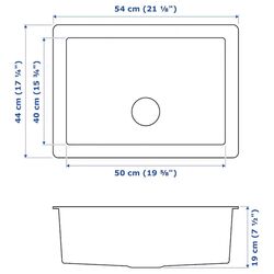 Chiuveta Ikea Norrsjon 1 cuva 54x44 (Inox) Thumb