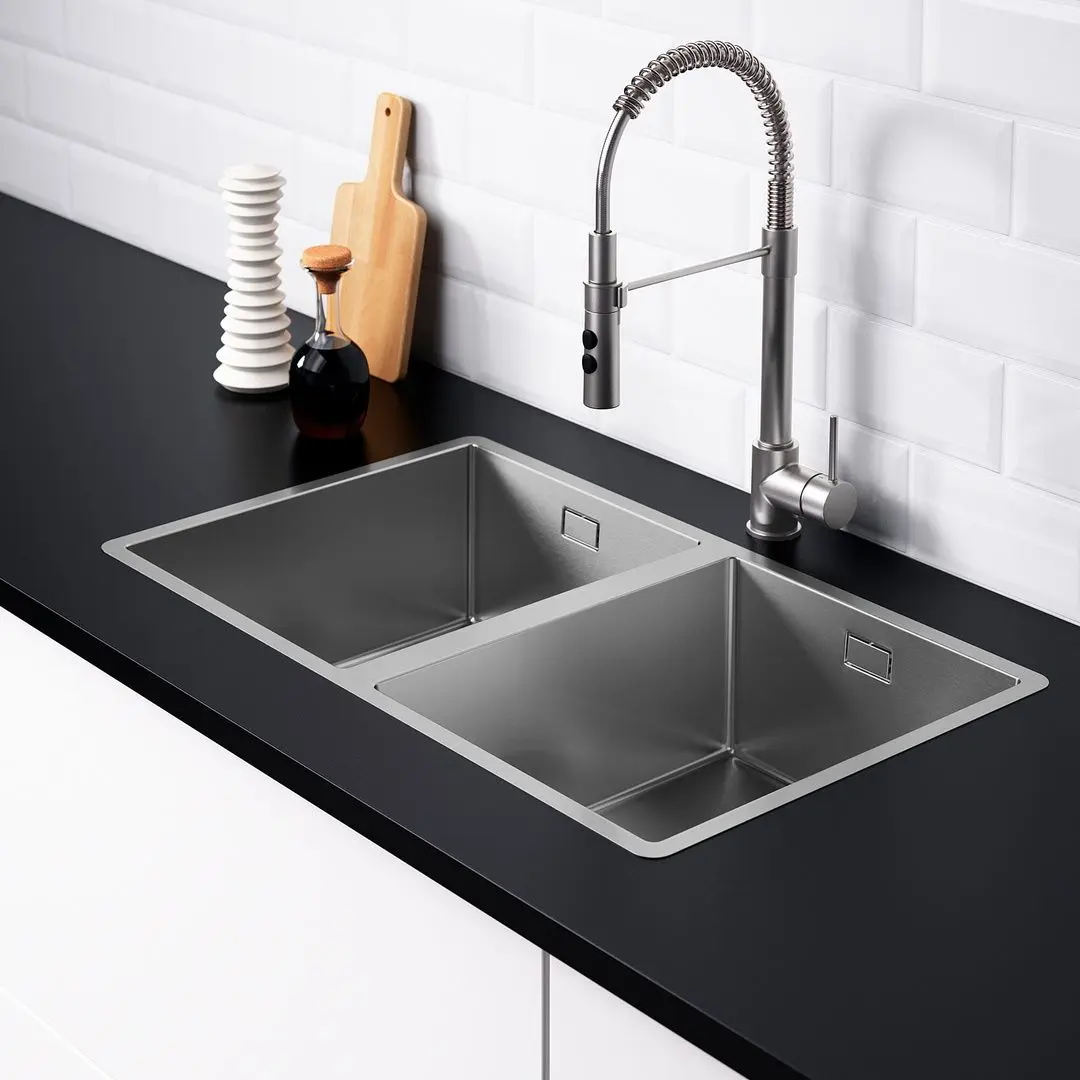 Chiuveta Ikea Norrsjon 2 cuve 73x44 (Inox)