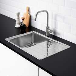 Chiuveta Ikea Vattudalen 1 cuve/uscator 69x47 (Inox) Thumb