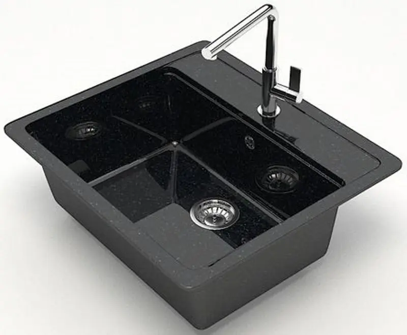 Мойка Marrbaxx Джекки Z009Q4 (Black Gloss) - 2