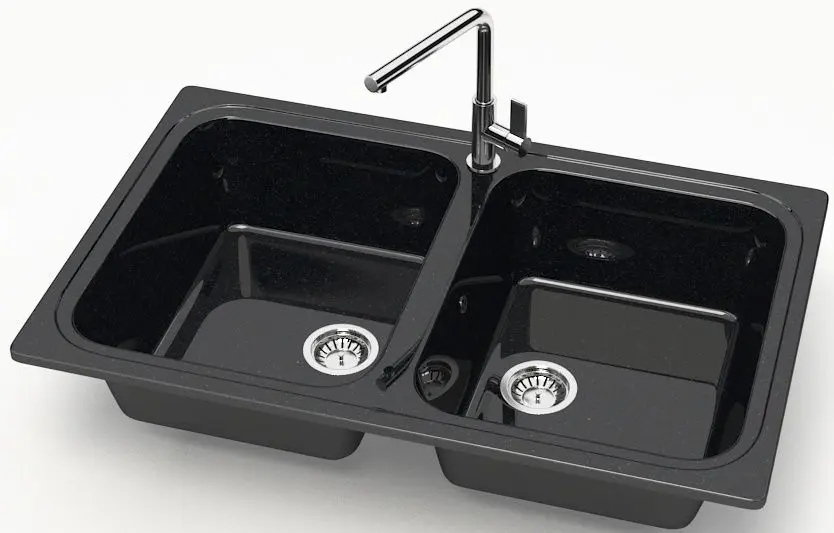 Мойка Marrbaxx Эвон Z020Q4 (Black Gloss) - 2
