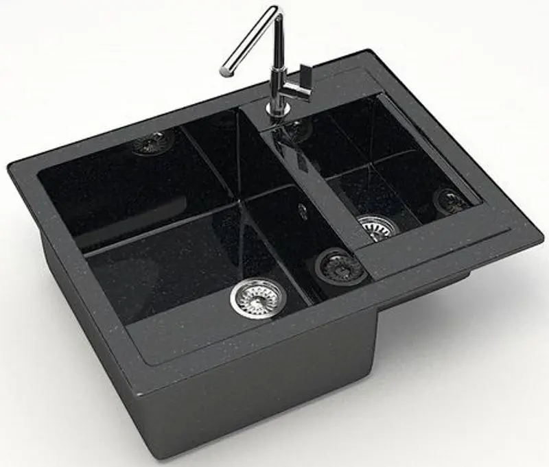 Мойка Marrbaxx Санди Z019Q4 (Black Gloss) - 2