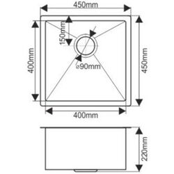 Мойка Melana ProfLine D4545HG (Gold) Thumb