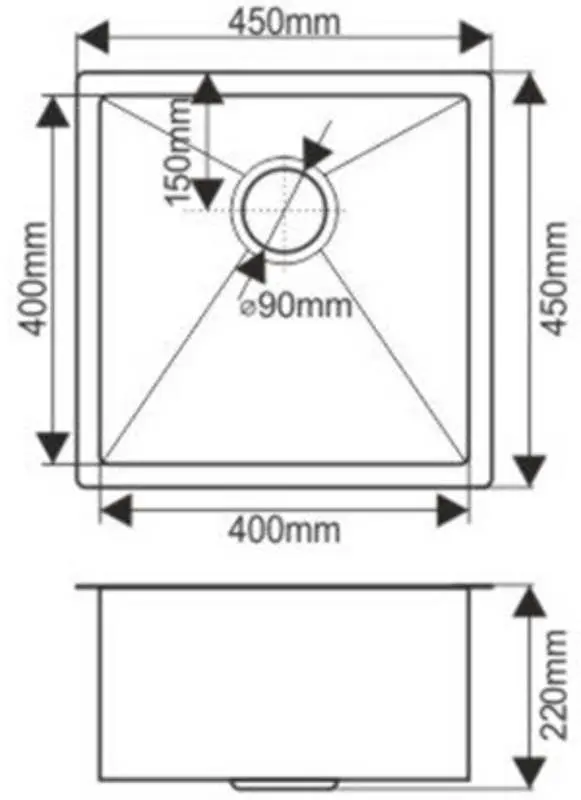 Мойка Melana ProfLine D4545HG (Gold)