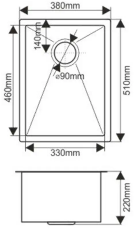 Chiuveta Melana ProfLine D5138H (Satin)