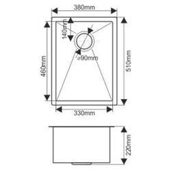 Мойка Melana ProfLine D5138HB (Satin/Graphite) Thumb