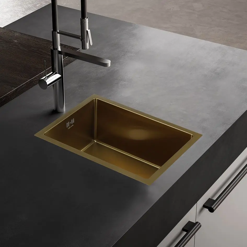 Мойка Melana ProfLine D5138HG (Satin/Gold)