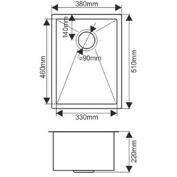 Мойка Melana ProfLine D5138HG (Satin/Gold) Thumb