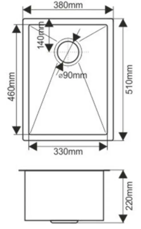 Мойка Melana ProfLine D5138HG (Satin/Gold)