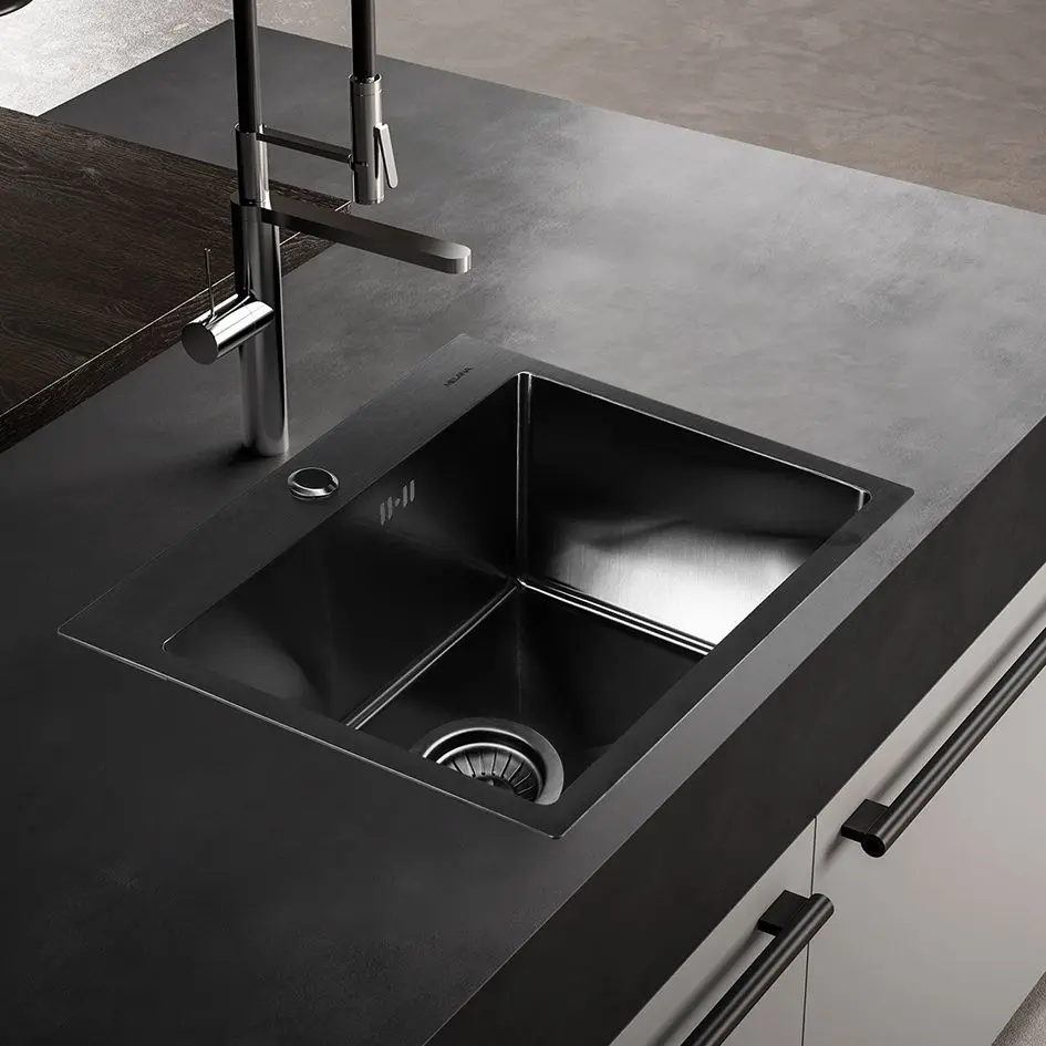 Chiuveta Melana ProfLine D5343HB (Satin/Graphite) - 2