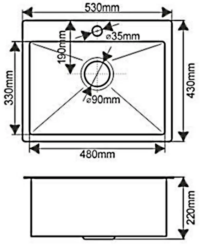 Chiuveta Melana ProfLine D5343HB (Satin/Graphite) - 4