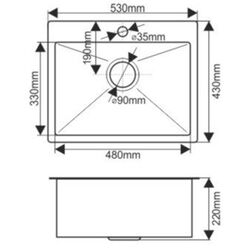 Мойка Melana ProfLine D5343HG (Gold) Thumb
