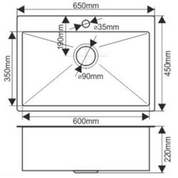 Мойка Melana ProfLine D6545H (Satin) Thumb