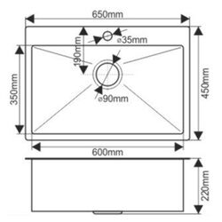 Мойка Melana ProfLine D6545HG (Satin/Gold) Thumb
