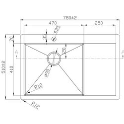 Мойка Melana ProfLine D7851H-L (Satin) Thumb