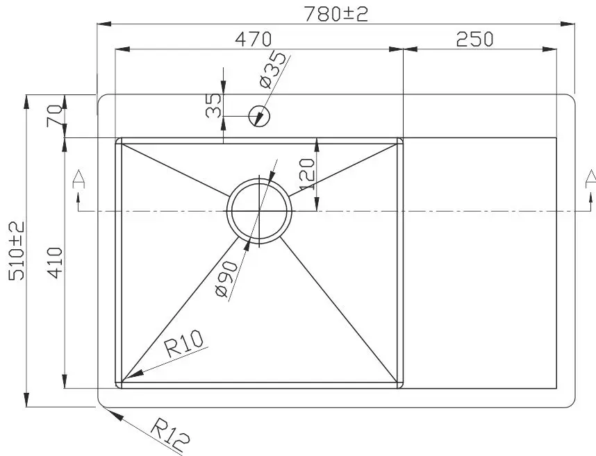 Мойка Melana ProfLine D7851H-L (Satin) - 3