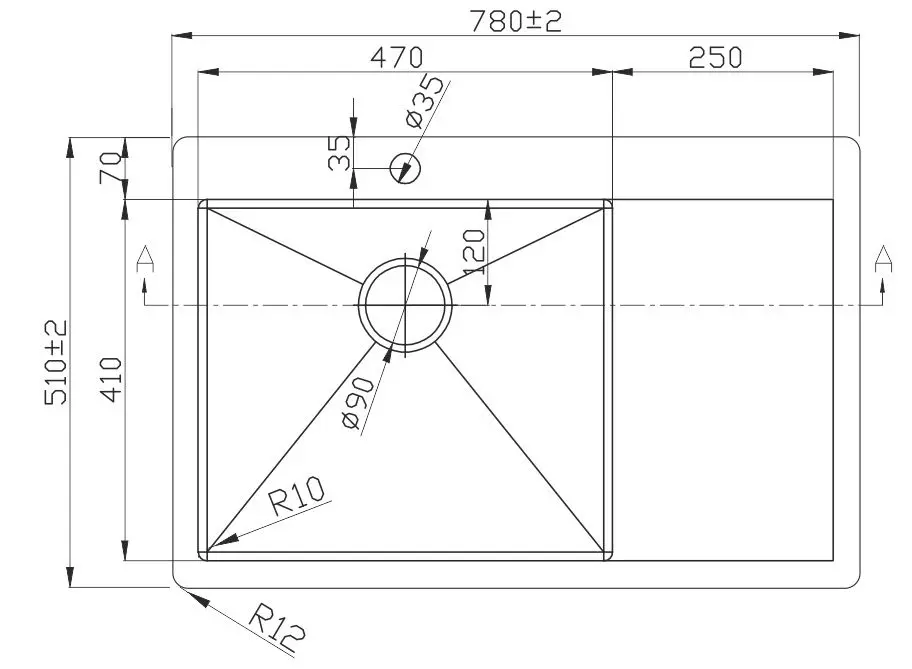 Chiuveta Melana ProfLine D7851HB-L (Graphite) - 3