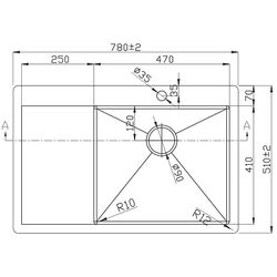Мойка Melana ProfLine D7851HB-R (Graphite) Thumb