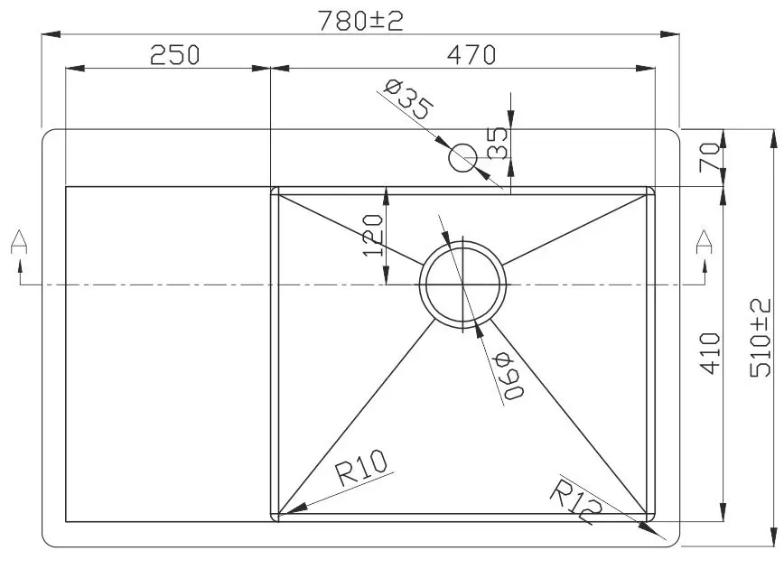 Chiuveta Melana ProfLine D7851HG-R (Gold) - 3