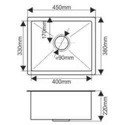 Chiuveta Melana ProfLine H4538 (Satin) Thumb