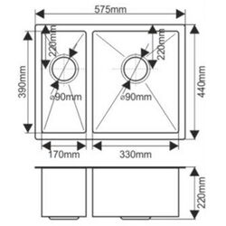 Chiuveta Melana ProfLine H57544 (Satin) Thumb