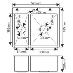 Chiuveta Melana ProfLine H575485S (Satin) Thumb